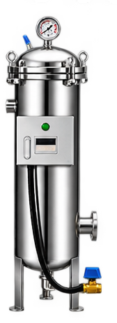 广翔宇精密过滤器/保安过滤器实物图:不锈钢滤芯式过滤器
